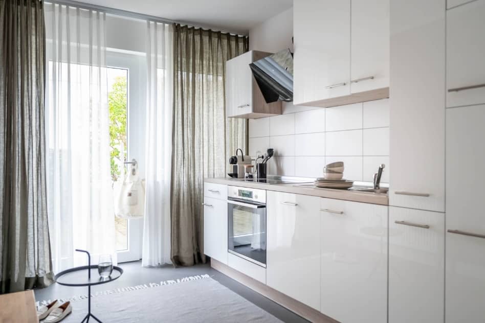 Wohnküche in der FeWo Nest Hotel Fischbach FeWo Nest Wohnküche