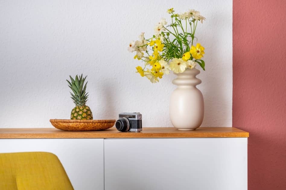 Dekoration in der FeWo Nest Blume Dekoration Hotel Friedrichshafen